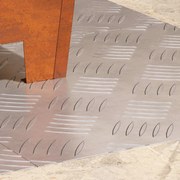 vidaXL Degrau Quadrado 4 pcs Prateado 40 x 40 cm Alumínio