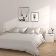 vidaXL Mesas de cabeceira 2 pcs 40x30x40 cm pinho maciço branco