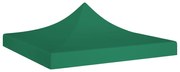 315319 vidaXL Teto para tenda de festas 3x3 m 270 g/m² verde