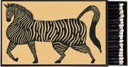 Caixa de fósforos de design Zebra