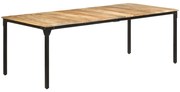 vidaXL Mesa de jantar 220x100x76 cm madeira de mangueira áspera