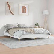 Estrutura de Cama - 200x200 cm - Derivados de Madeira Branco