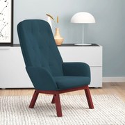 vidaXL Cadeira de descanso veludo azul