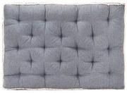 vidaXL Almofadão para sofá de paletes 120x80x10 cm azul