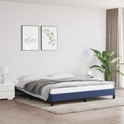 vidaXL Estrutura de cama sem colchão 160x200 cm tecido azul