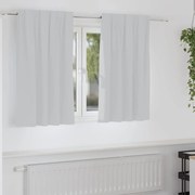vidaXL Cortinas com cortinas 2 pcs Cinza Claro 140 x 140 cm Poliéster