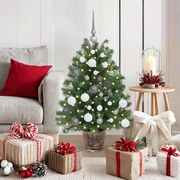 vidaXL Árvore de Natal Artificial com 150 LEDs Verde 95 cm PE e PVC