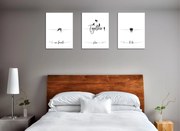 Quadro Decorativo em Tela UDC03 – Multicolor – 30 x 40 cm (3 Peças)