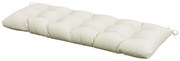 Outsunny Almofada para Banco 128x48x8 cm Almofada para Banco de Jardim Impermeável e Proteção UV 50+ para Jardim Terraço Creme | Aosom Portugal