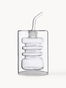 Dispensador de vinagre e azeite em borosilicato artesanal Rings, Alt 16 cm