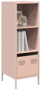 vidaXL Móvel alto 35x39x103,5 cm aço rosa