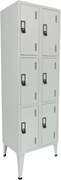 Cacifos Metálico Duplo 6 Cacifos 1900x600x500 mm Standard