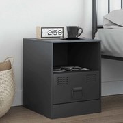 vidaXL Mesa de cabeceira 34,5x39x44 cm aço antracite