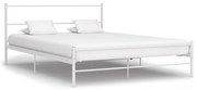vidaXL Estrutura de cama 120x200 cm metal branco