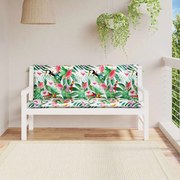 vidaXL Almofadões p/ banco de jardim 2 pcs 150x50x7 cm tecido multicor