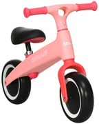 AIYAPLAY Bicicleta de Equilíbrio para Crianças de 18-36 Meses com Assento Ajustável em Altura Suporta 25 kg 67,5x32x44 cm Rosa