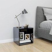 vidaXL Móvel de TV 37x35x37 cm contraplacado preto brilhante