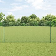 Cerca de Arame Soldado com 5 Estacas U Verde 1,4x10 m Aço