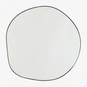 Espelho De Parede Irregular 60x60 Cm Rasmus Preto - Sklum