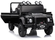 Jipe elétrico para crianças Land Rover Defender 110 SVX 12V, 4X4, luzes LED, bateria de lítio, licença ORIGINAL Preto