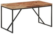 vidaXL Mesa de jantar 140x70x76 cm madeira acácia maciça e mangueira