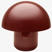 Lâmpada De Mesa ↑30 Cm Em Ferro Zyora Vinho Tinto - Sklum