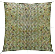 Rede de camuflagem com saco de armazenamento 5x5 m verde