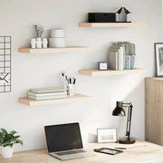 vidaXL Prateleiras flutuantes 4 pcs 60x23,5x4 cm derivados de madeira