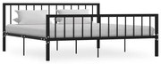 Estrutura de cama em metal 180x200 cm preto