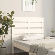vidaXL Cabeceira de cama 100x3x80 cm pinho maciço branco