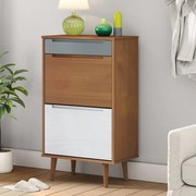 Sapateira MOLDE 59,5x35x103 cm pinho maciço castanho