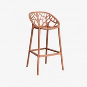 Banqueta Alta De Polipropileno Ores Ferrugem & ↑75 Cm - Sklum