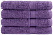 vidaXL Toalhas de sauna premium SOLUND 4 pcs 80x200 cm 600 gsm roxo