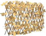 vidaXL Treliça de ácer artificial extensível 180x60 cm laranja