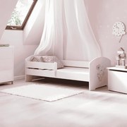 Cama infantil Luk elefante 140x70 branca - colchão e estrado incluído