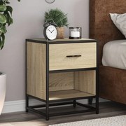 vidaXL Mesas cabeceira 2 pcs 40x31x50cm deriv. madeira carvalho sonoma