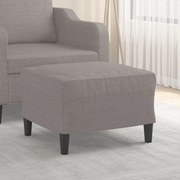 vidaXL Apoio de pés 60x50x41 cm tecido cinza-acastanhado