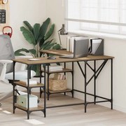 vidaXL Mesa Carvalho Artesanal 139 x 139 x 75 cm Madeira processada