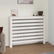 vidaXL Cobertura de radiador 108,5x19x84 cm pinho maciço branca