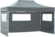 vidaXL Tenda dobrável com 3 paredes 431x291x315 cm antracite