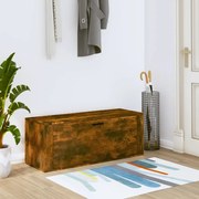 vidaXL Sapateira de parede 100x35x38 cm deriv. madeira carvalho fumado