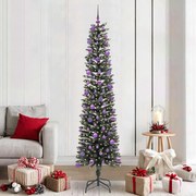 vidaXL Árvore de Natal Artificial Verde 210 cm PVC, Plástico e Aço
