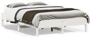vidaXL Cama sem colchão 120x190 cm madeira de pinho maciça branco