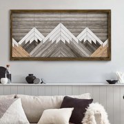 Quadro Decorativo em MDF TAH035 – Multicolor – 120 x 60 cm