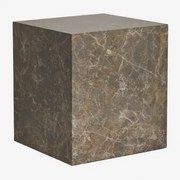 Mesa Lateral Quadrada De Mdf (45x45 Cm) Aria Castanho - Sklum