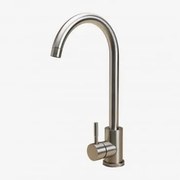 Torneira De Cozinha Exterior Com Bica Alta Em Aço Inoxidável Rintran Cinzento Escovado - Sklum