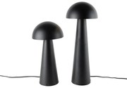 LED Conjunto de 2 Candeeiros de Pé Inteligentes para Exterior Preto 50 cm e 65 cm - Mushroom Moderno