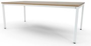 Mesas de Reuniões 2000x1200mm Alfa Branco / Carvalho Mediterrâneo