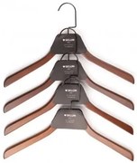 Conjunto De 4 Cabides Rita Madeira Madeira Escura - Sklum
