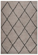 vidaXL Tapete shaggy de pelo alto 160x230 cm bege/antracite